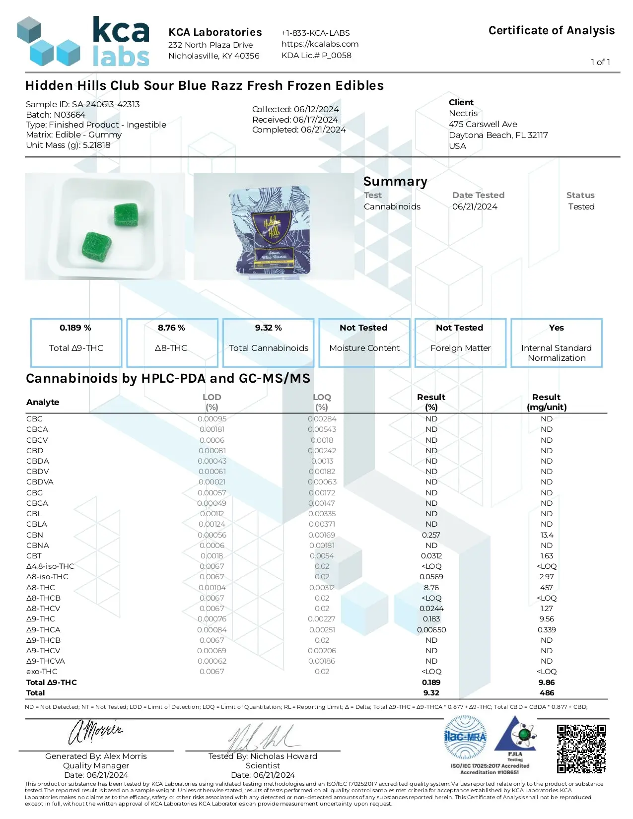 1000mg THCa Gummies | Sour Blue Razz - Image 2