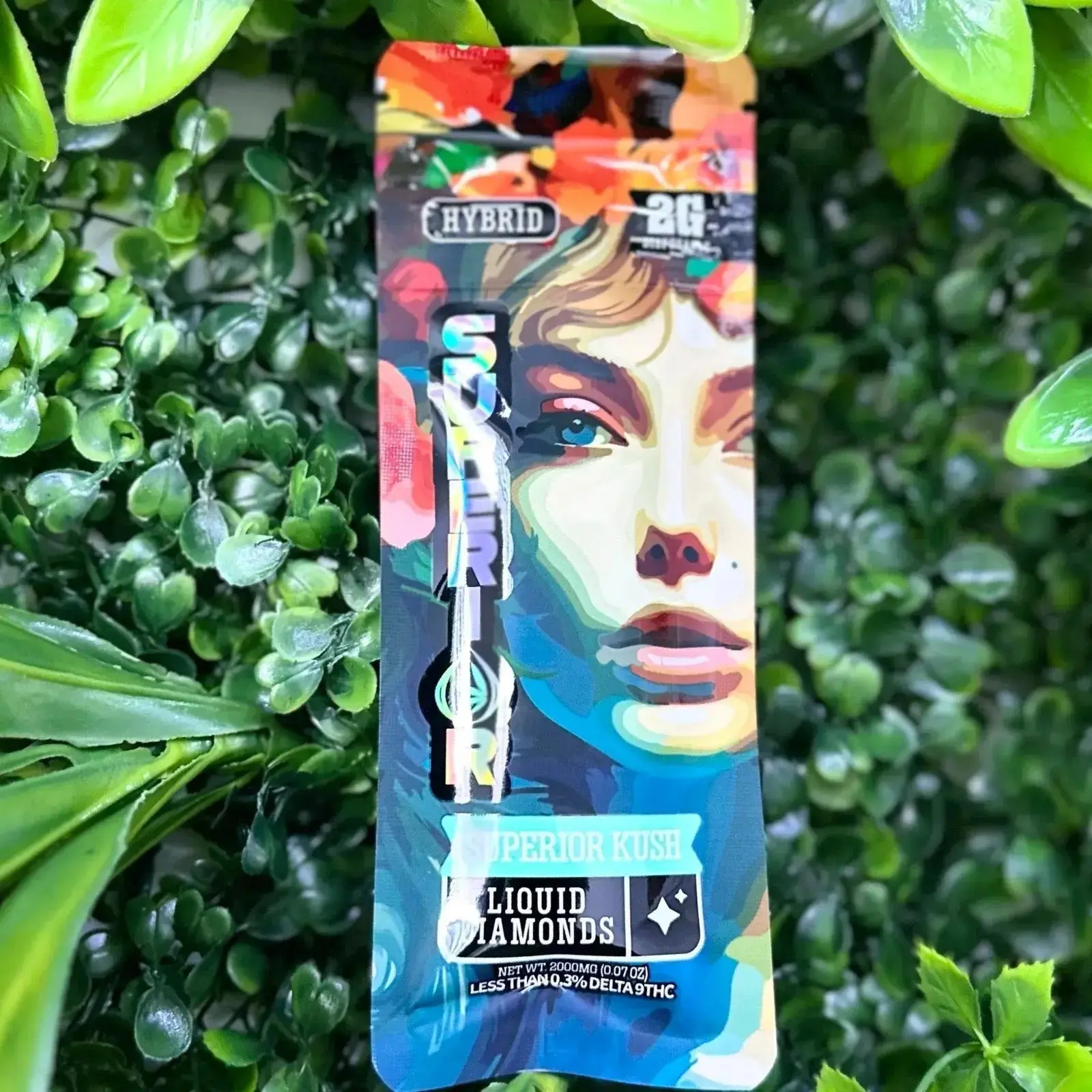 2G THCA Liquid Diamond Disposable Superior Kush | Hybrid - Image 3