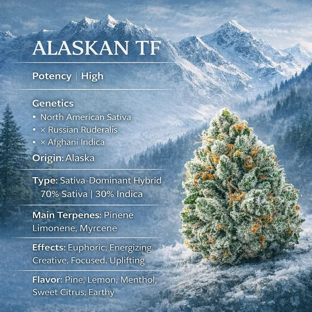 Alaskan TF Smalls THCa Flower Ounce - Image 6