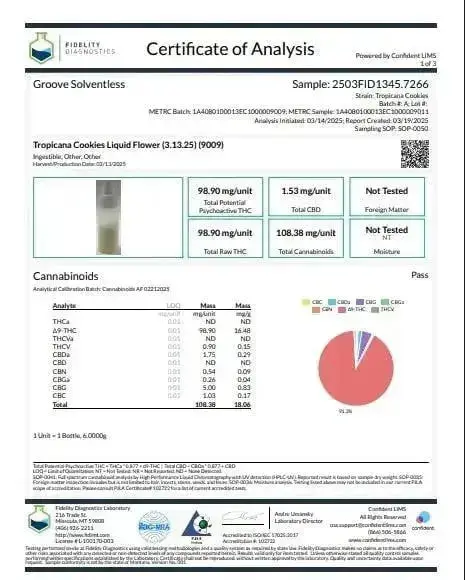 Tropicana Cookies THCa Flower Ounce - Image 2